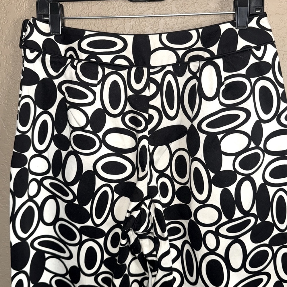 Talbots Geometric Patterned Cropped Pants - Picture 10 of 12